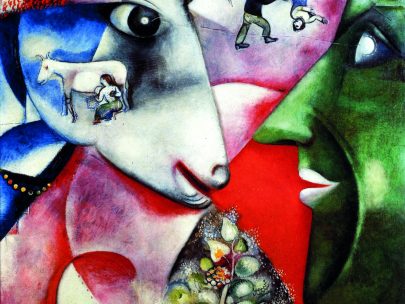 III. Já a vesnice, 1911, olej na plátně, 192 × 151 cm, The Museum of Modern Art, New York. Repro: Marc Chagall (2008), s. 51.