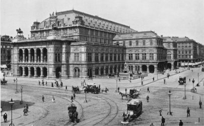 Vídeňská opera (Staatsoper), 1898. Zdroj: Wikimedia Commons.