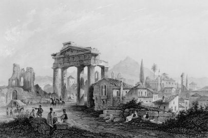 George Newenham Wright: Agora v Athénách, 1842. Foto: Wikimedia Commons