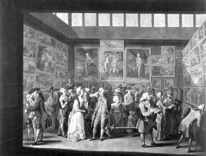 Richard Earlom podle Charlese Brandoina: Pařížský salon roku 1771, mezzotinta, 466 × 553 mm, Bibliothèque nationale de France, Paris, zdroj: www.commons.wikimedia.org (Obr. 4)
