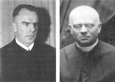 Benediktini Ansgar (Alfons Schmitt) a Alban (Julius Prause)