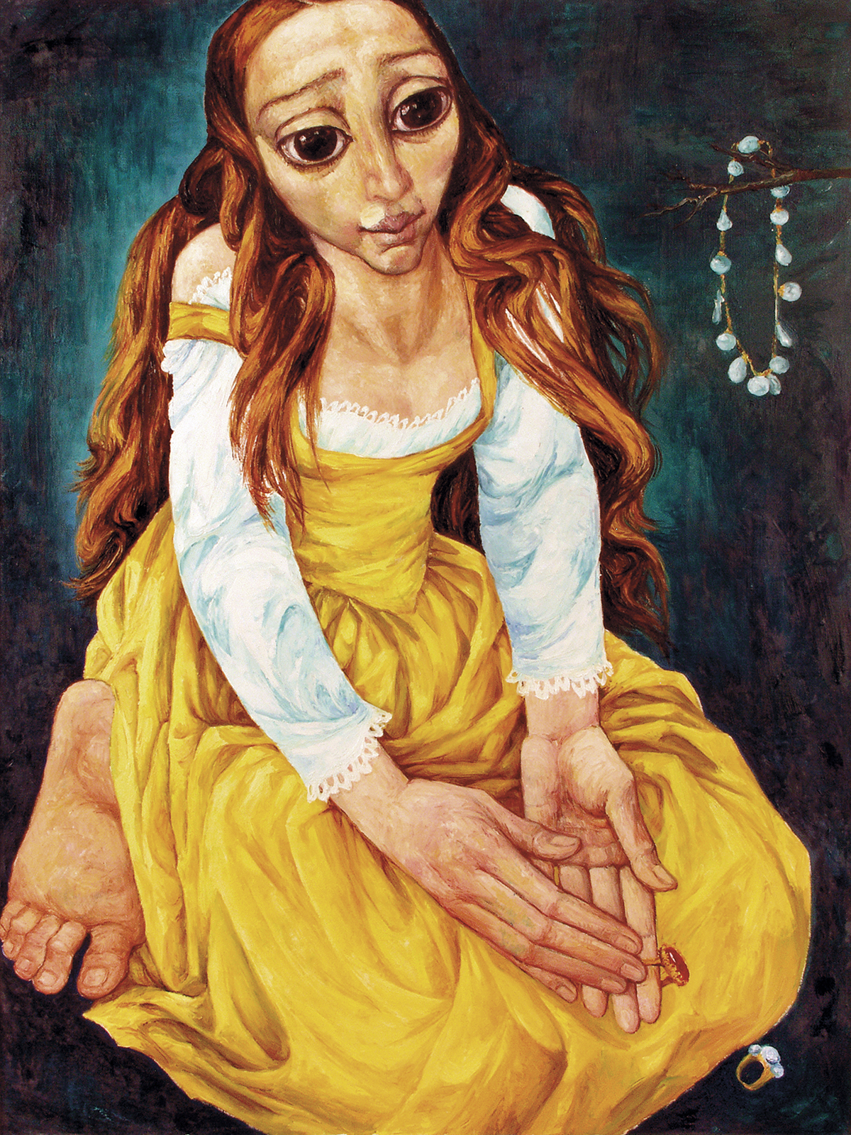 Kající se Máří Magdalena, 1978, olej, plátno, 140 × 105 cm, ČDP
 (Obr. 19)