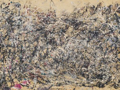 Jackson Pollock: 1, 1948, olej a emailová barva na plátně, 173 × 264 cm, MoMA. Repro: https://artblart.com/tag/jackson-pollock-number-1a-1948/ (Obr. 20)