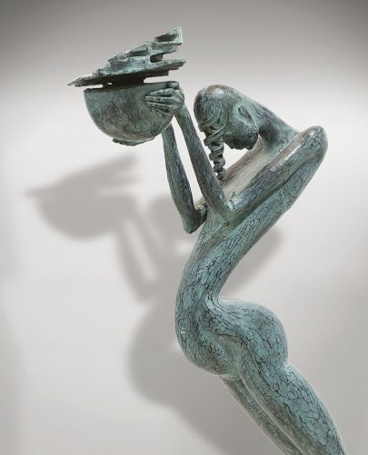 Oběť, 1994, bronz, výška 99 cm (Obr. 8)