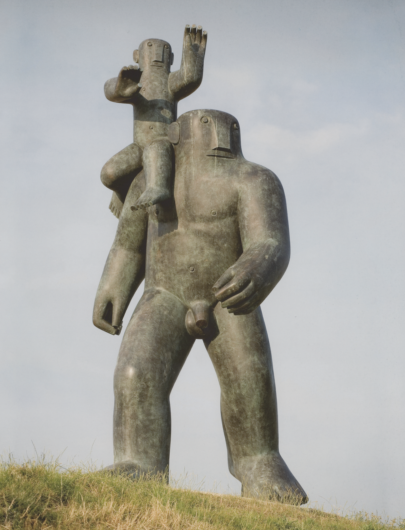 Sv. Kryštof, 2005, bronz, 380 × 190 × 203 cm, Olomouc, u dálnice (obr. 15)