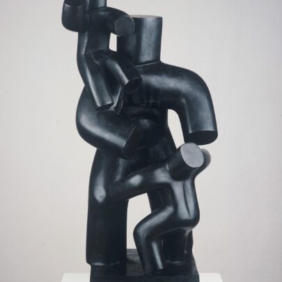 Šimon a Matouš, 2002, bronz, 63 × 27 × 33 cm, soukromý majetek (obr. 16)