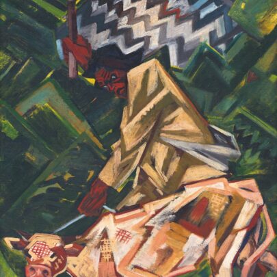 Arnold Peter Weisz-Kubínčan: Protiveň, 1943, olej na plátně, 38 × 29 cm. Oravská galerie v Dolnom Kubíne ((obr. 13))